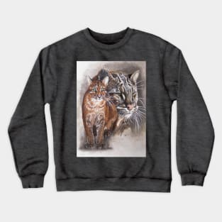 Asian Golden Cat Crewneck Sweatshirt